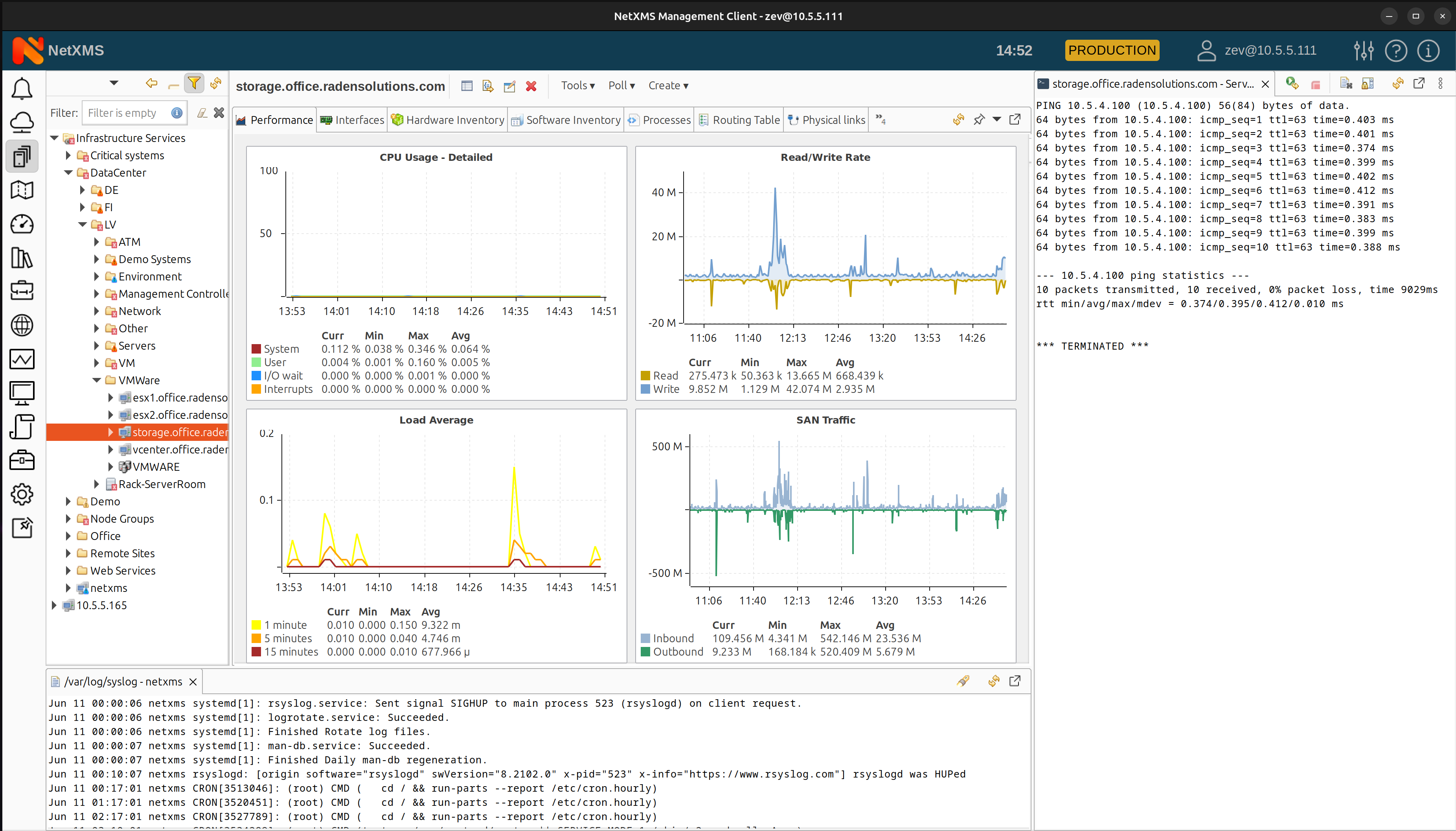 Remote actions/ troubleshooting with NetXMS