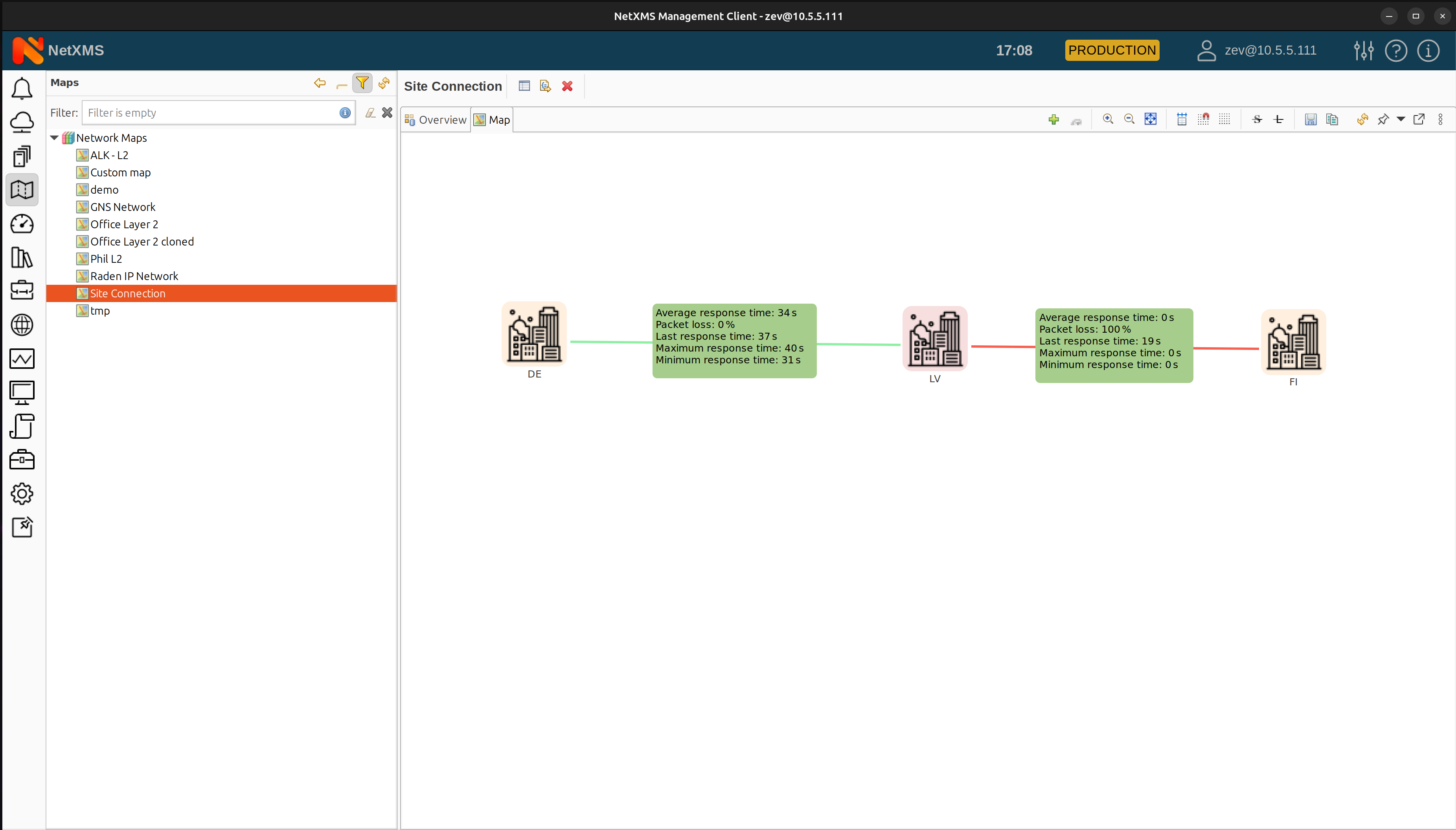 Receiving traffic data with NetXMS